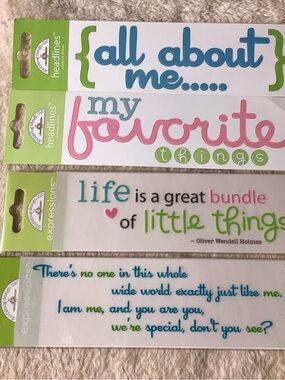 Colorful Phrase Stickers & rub-ons
